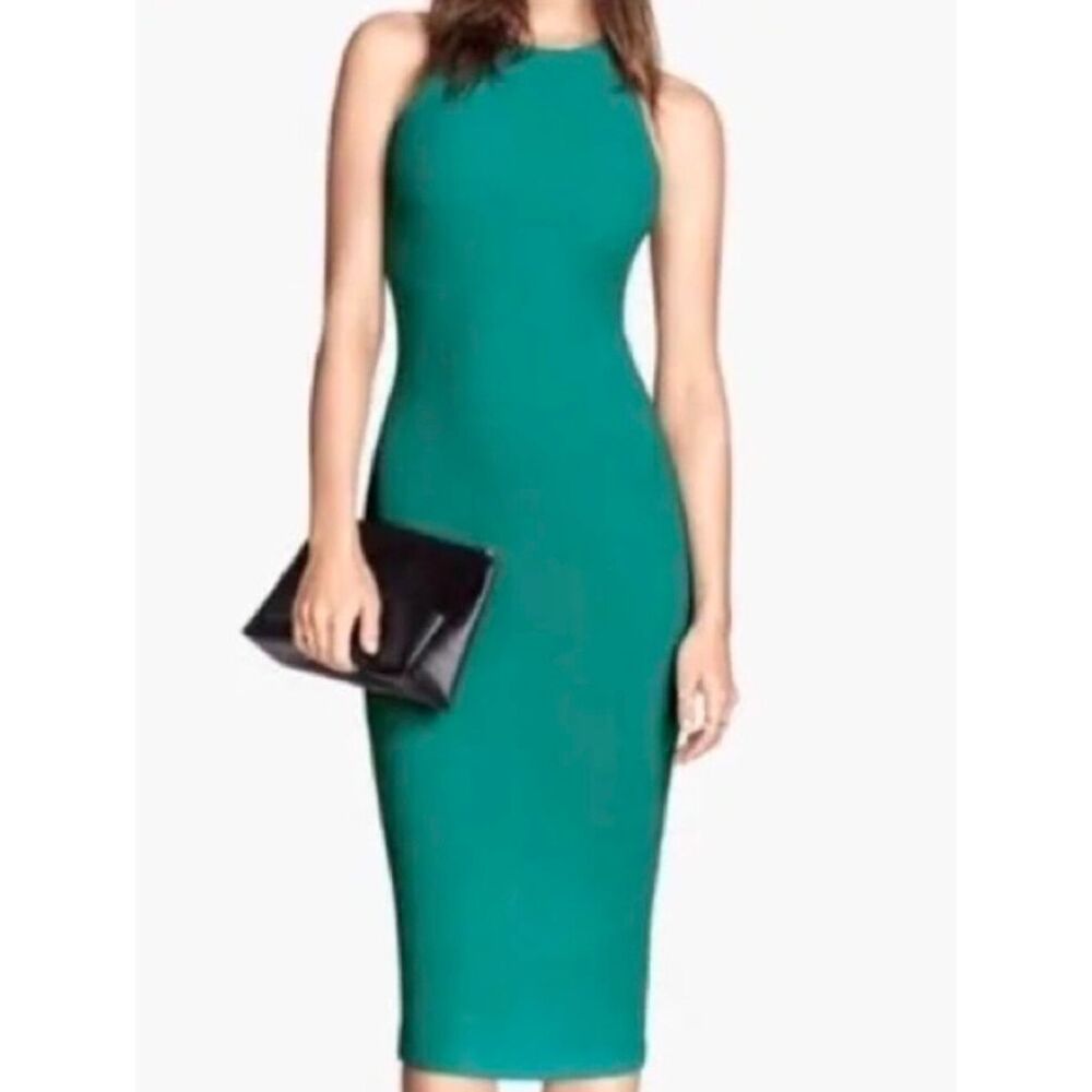 H&M bodycon Dress Green